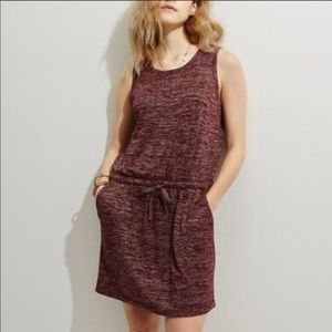 Lou & Grey maroon space dye tank dress medium